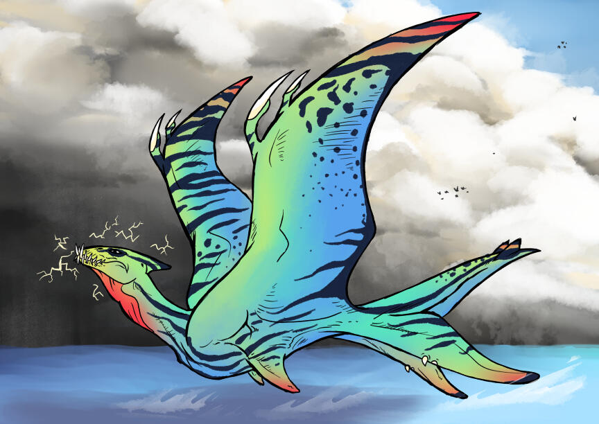 Ocean Skipper Approaching Storm