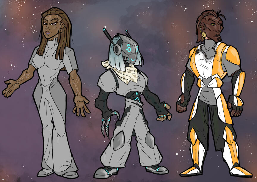 Sci-Fi Characters (line-up)